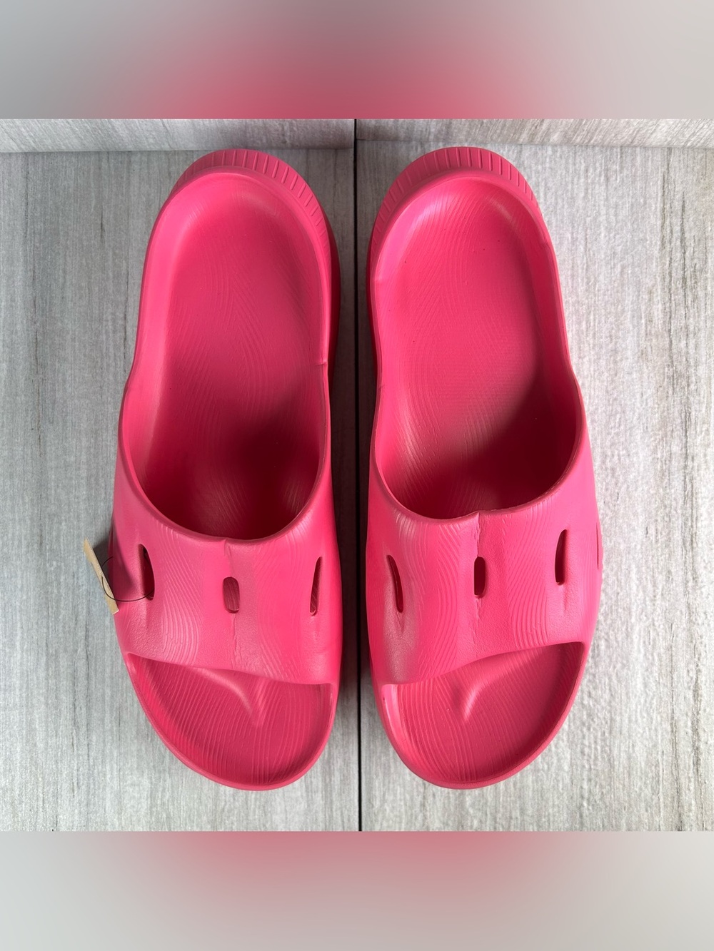 Hoka One One Ora Recovery Slide Bright Pink Comfort Sandals Shoes Men’s Size 12 - Picture 6 of 9